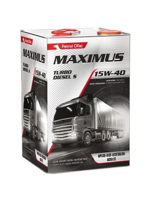 14989907-600x800-1.jpg Petrol Ofisi Maximus Turbo Diesel S 15W-40 - 18 Litre Motor Yağı - Görsel 1
