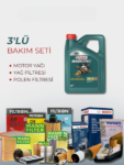 BMW 7.40 D xDrive 306 HP (2010-2012) Castrol 10W-40 Motor Yağlı Bakım Seti 3 Parça Set