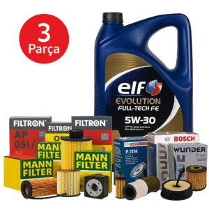 MANN / BOSCH Alfa Giulietta 1.6 120 HP (2015-2020) Elf Motor Yağlı Bakım Seti 3 Parça Set