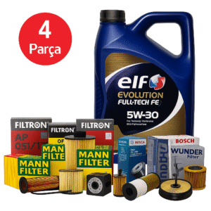 MANN / BOSCH BMW 1.16D 116HP (2019-2021) Elf Motor Yağlı Bakım Seti 4 Parça Set