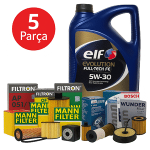 MANN / BOSCH BMW 1.16D 116HP (2019-2021) Elf Motor Yağlı Bakım Seti 5 Parça Set