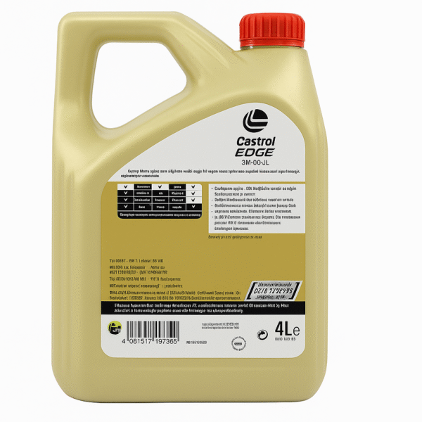 Castrol Edge 5W30 LL 4 Lt Tam Sentetik Partiküllü Motor Yağı arka