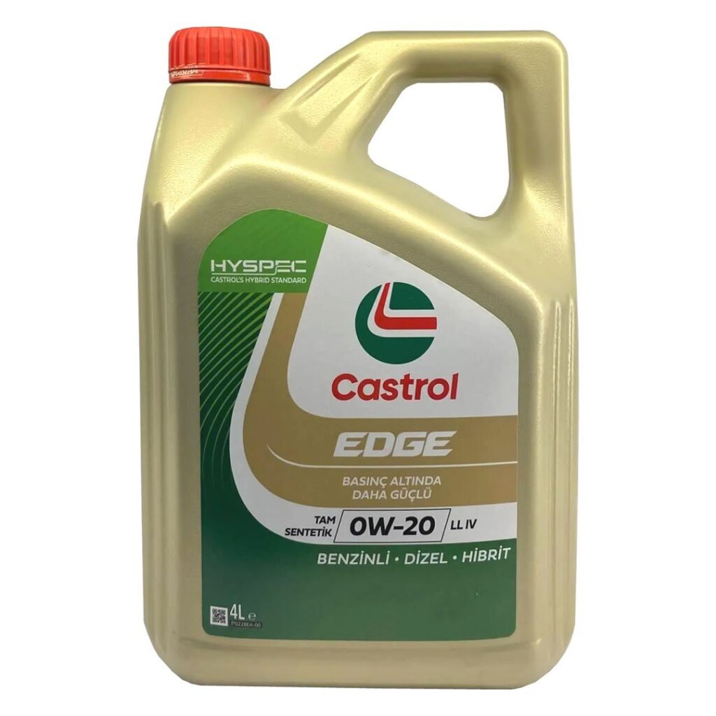 Castrol Edge 0W20 LL 4 Lt Tam Sentetik Partiküllü Motor Yağı