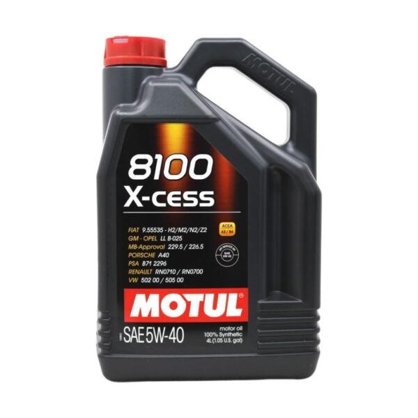 Motul 8100 X-Cess 5W40 4 Lt Tam Sentetik Motor Yağı - Görsel 1