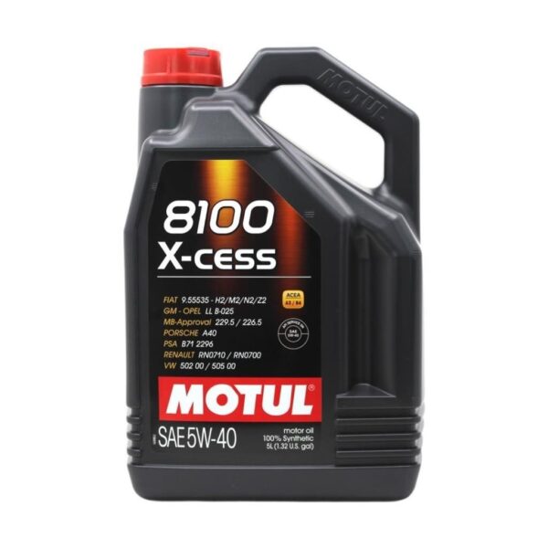Motul 8100 X-Cess 5W40 5 Lt Tam Sentetik Motor Yağı - Görsel 1