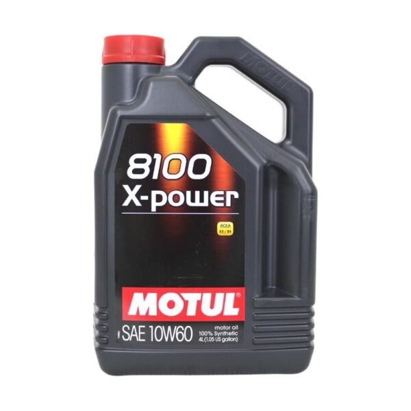 Motul 8100 X-Power 10W60 4 Lt Tam Sentetik Motor Yağı - Görsel 1