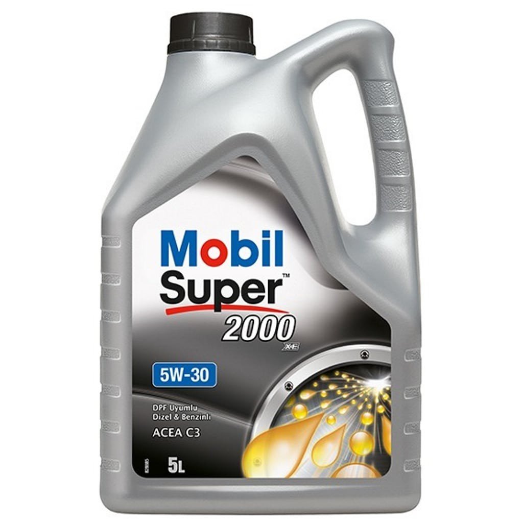 Mobil Super 2000 XE C3 5W30 5 Lt Partiküllü Motor Yağı
