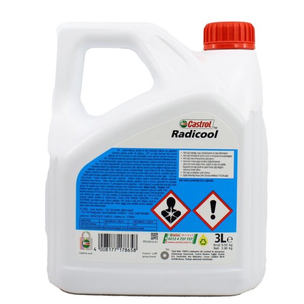 Castrol Radicool Konsantre Antifriz 3 Lt Mavi Antifriz - Görsel 2