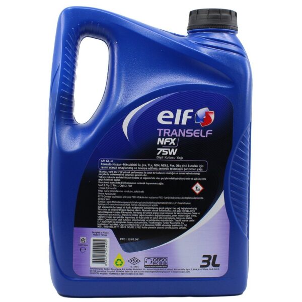 Elf Tranself NFX SAE 75W 3 Lt Şanzıman Yağı - Görsel 2