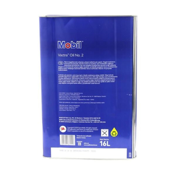 Mobil Vactra Oil No:2 16 Lt Yüksek Performanslı Kızak Yağı - Görsel 3
