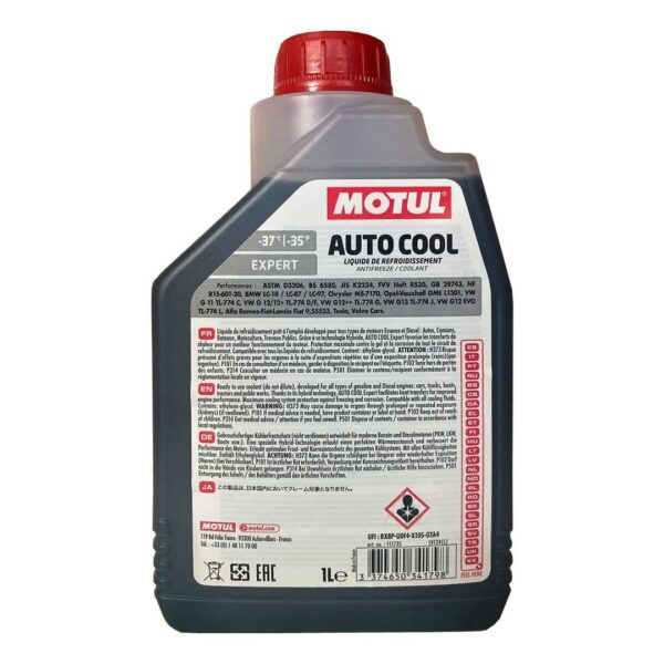 Motul Auto Cool Expert 1 Lt Mavi Antifriz - Görsel 2