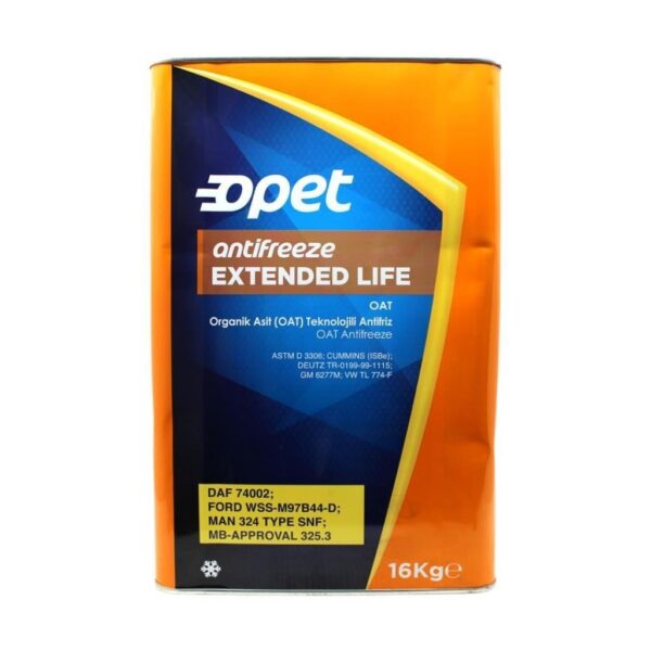 Opet Antifriz Extended Life 16 Kg Turuncu Antifiriz - Görsel 1