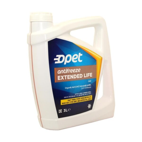 Opet Antifriz Extended Life 3 Lt Turuncu Antifiriz - Görsel 2