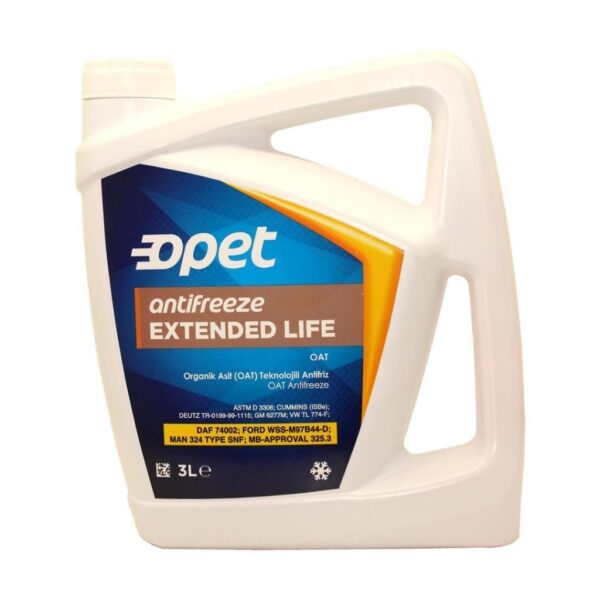 Opet Antifriz Extended Life 3 Lt Turuncu Antifiriz - Görsel 1