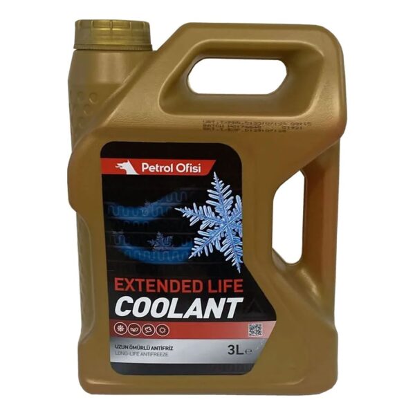 Petrol Ofisi Extended Life Coolant 3 Lt Organik Kırmızı Antifriz - Görsel 1