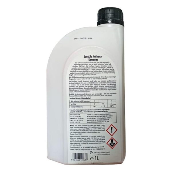 Shell LongLife Antifriz Konsantre 1 Lt Kırmızı Antifriz - Görsel 4