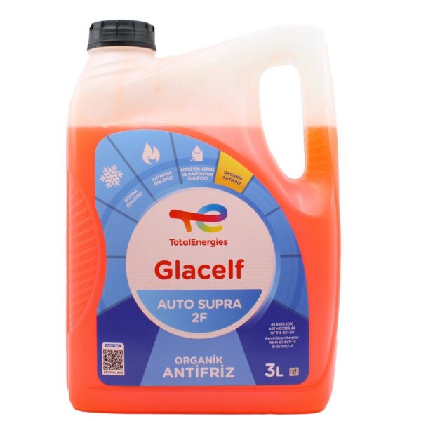 Total Glacelf Auto Supra 2F 3 Lt Organik Kırmızı Antifriz - Görsel 1