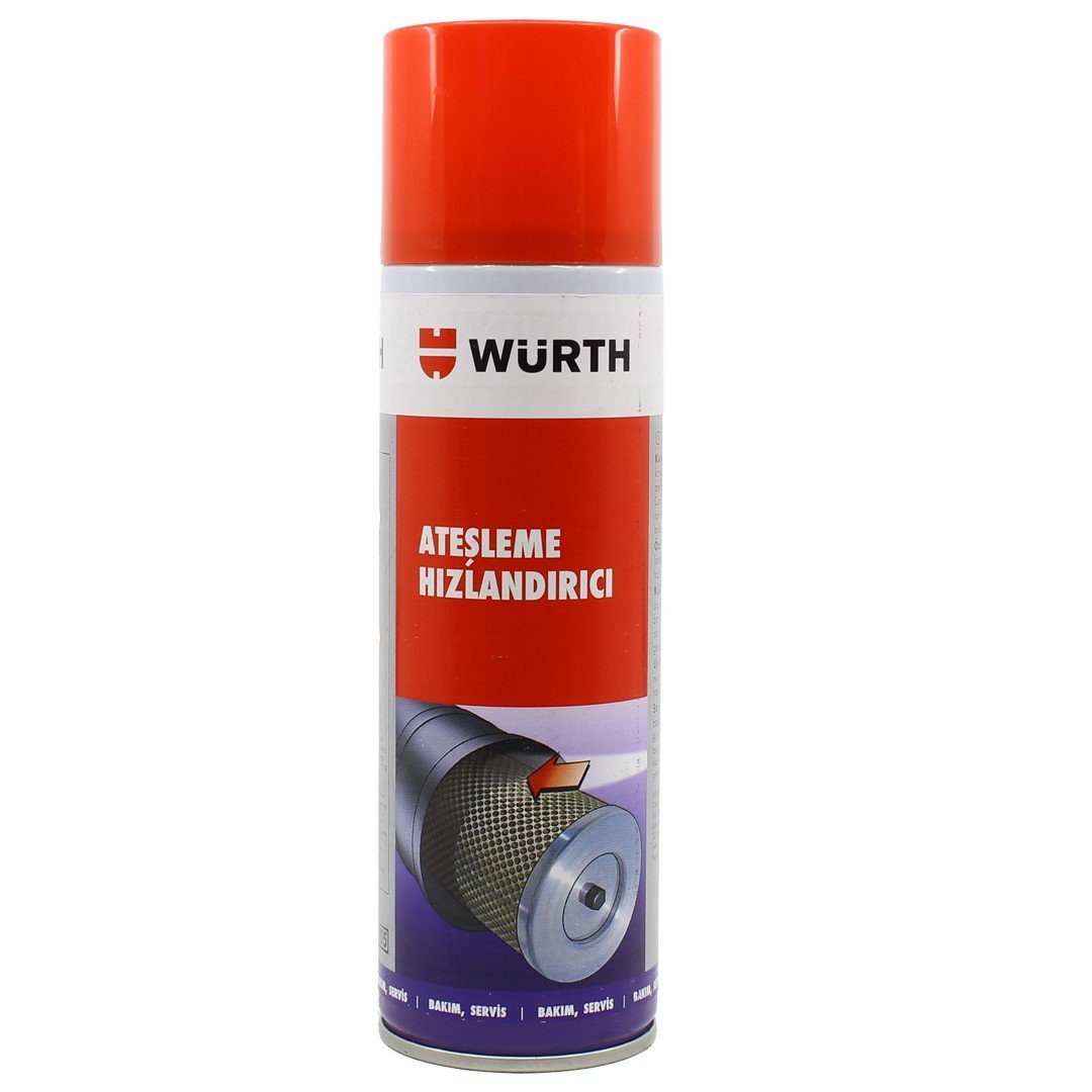 wurth-ateslendirme-hizlandirici.jpg Würth Ateşleme Hızlandırıcı Sprey 300 Ml - Görsel 1