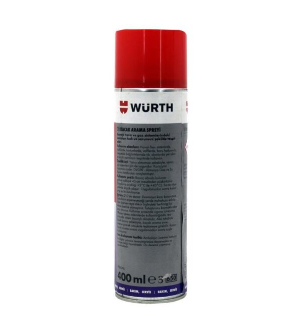 Würth Kaçak Arama ve Kontrol Spreyi 400 ML Leak Detector - Görsel 2