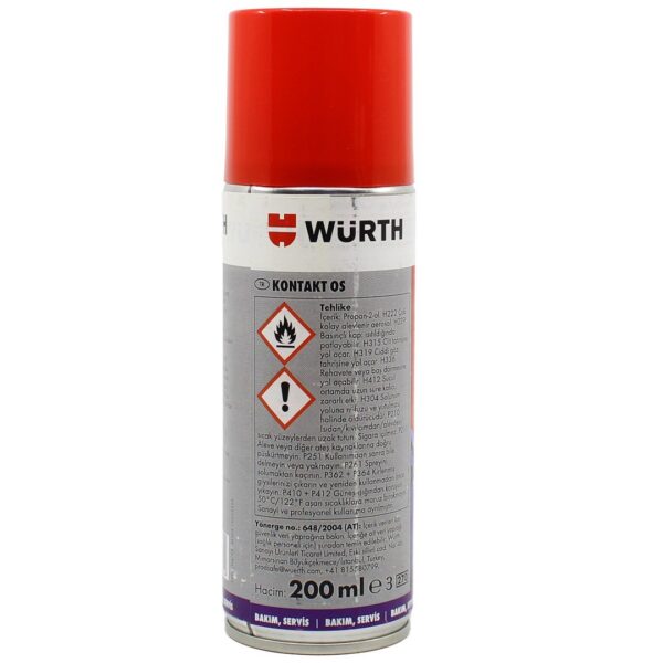 Würth Kontakt OS Oksit Koruyucu Sprey 200 ML Oxidation Protection - Görsel 2