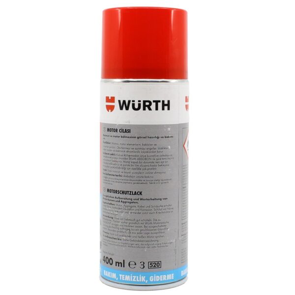 Würth Motor Koruma Cilası Sprey 400 Ml - Motor Koruma Verniği - Görsel 2