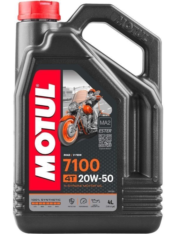 818moq00o2l-ac-sl1500-600x800-1.jpg Motul 7100 20W-50 4T - 4 Litre Motosiklet Yağı - Görsel 1