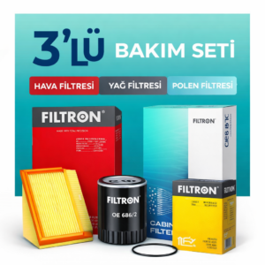 Filtron Citroen C1 1.0 Benzinli Filtre Bakım Seti (2005-2014) 3 Lü