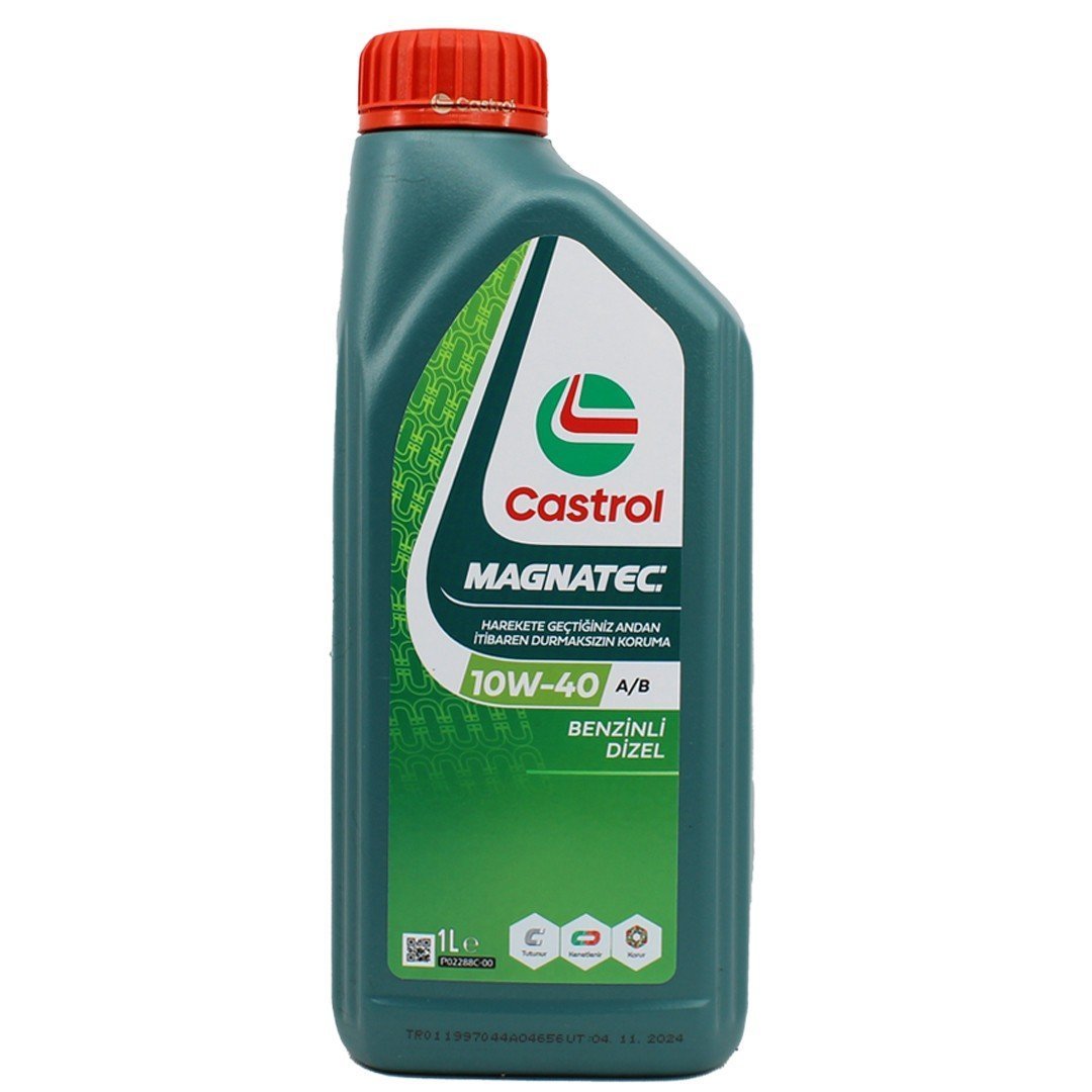 castrol-magnatec-10w40-1lt.jpg Castrol Magnatec 10W40 1 Lt Sentetik Motor Yağı - Görsel 1