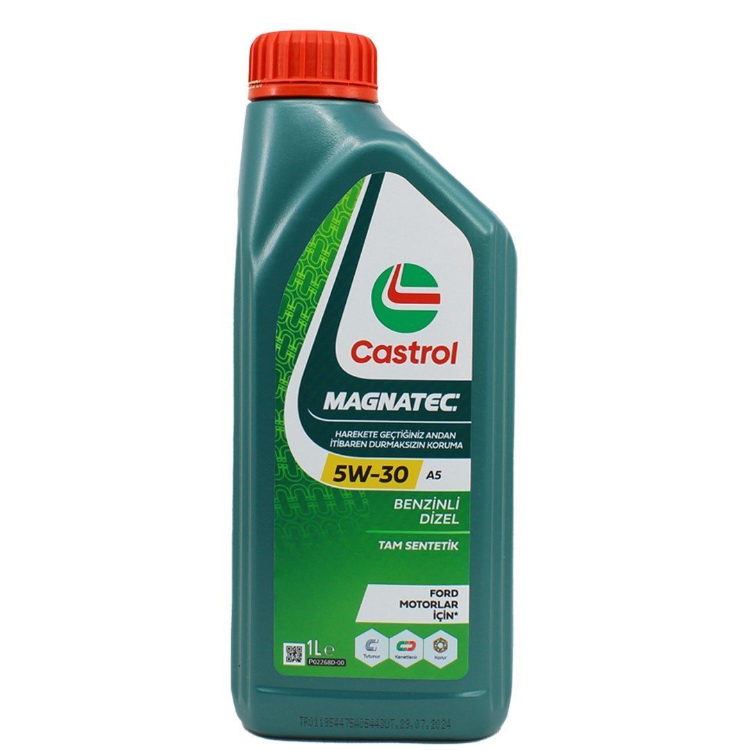 castrol-magnatec-5w30-a5-1lt.jpg Castrol Magnatec 5W30 A5 1 Lt Tam Sentetik Motor Yağı - Görsel 1