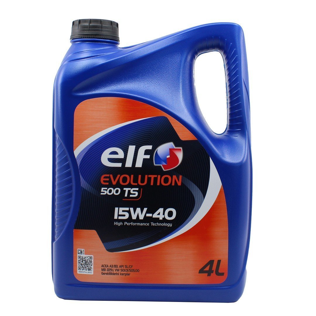 elf-evolution-500ts-15w40-4lt.jpg Elf Evolution 500 TS 15W-40 Motor Yağı 4 Lt - Görsel 1