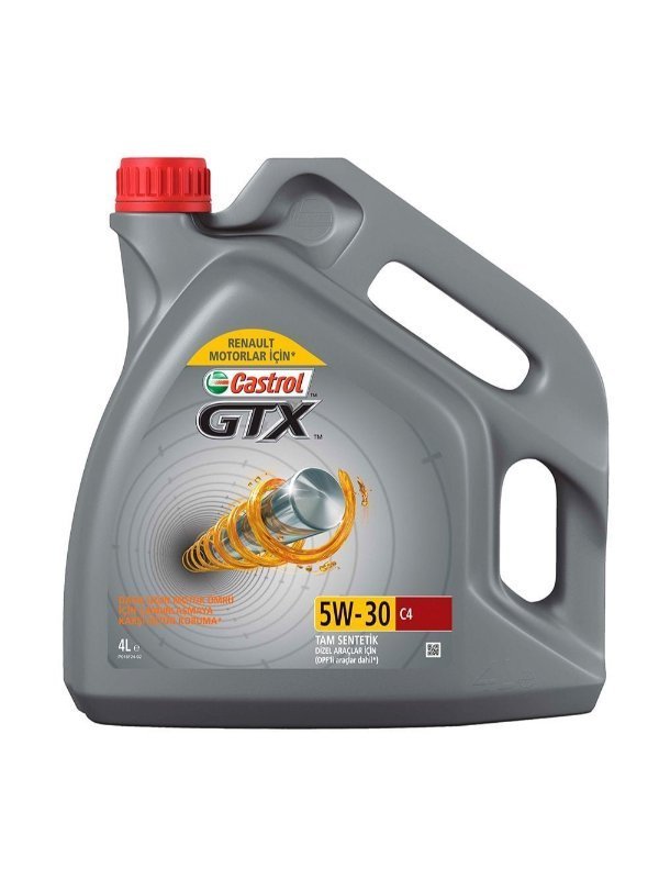 gtx-5w30c4-4lt-600x800-1-1.jpg Castrol GTX 5W-30 RN720 5 Litre Motor Yağı - Görsel 1