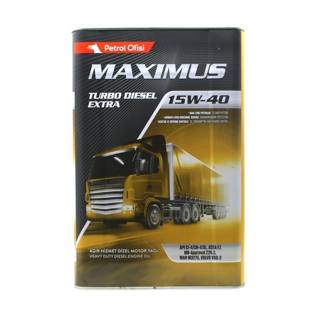 image_1080-281.jpg Petrol Ofisi Maximus Turbo Diesel Extra 15W40 16 Kg Motor Yağı - Görsel 1