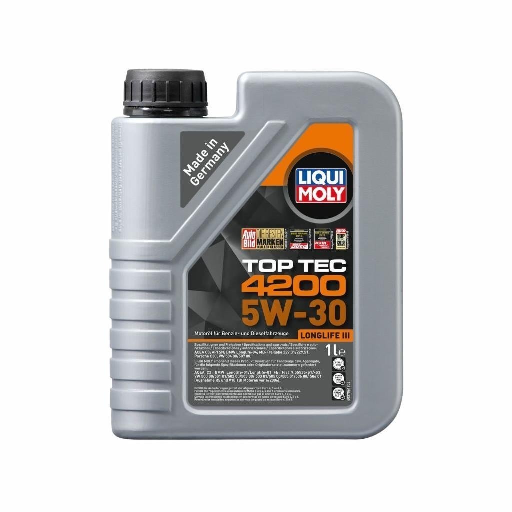 liqui-moly-top-tec-4200-5w30-motor-yagi-1-lt-8972.jpg Liqui Moly Top Tec 4200 5W30 Tam Sentetik Motor Yağı 1 Lt (8972) - Görsel 1