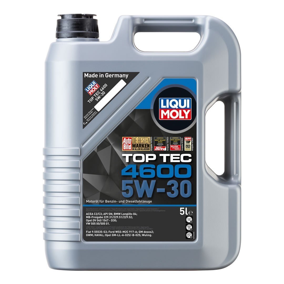 liqui-moly-top-tec-4600-5w30-5-lt-2316.jpg Liqui Moly Top Tec 4600 5W30 Tam Sentetik Motor Yağı 5 Lt (2316) - Görsel 1