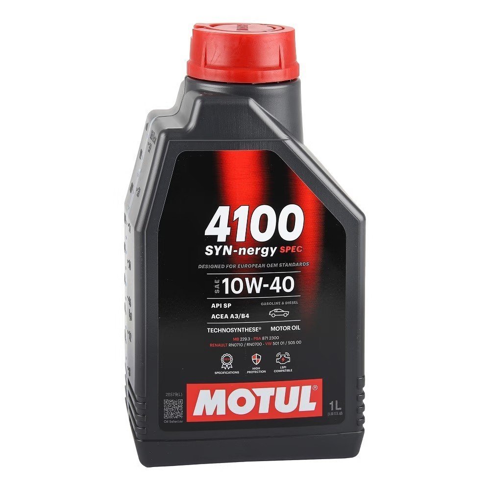 motul-4100-syn-nergy-10w40-1-lt-motor-yagi.jpg Motul 4100 SYN-nergy Spec 10W40 1 Lt Motor Yağı - Görsel 1