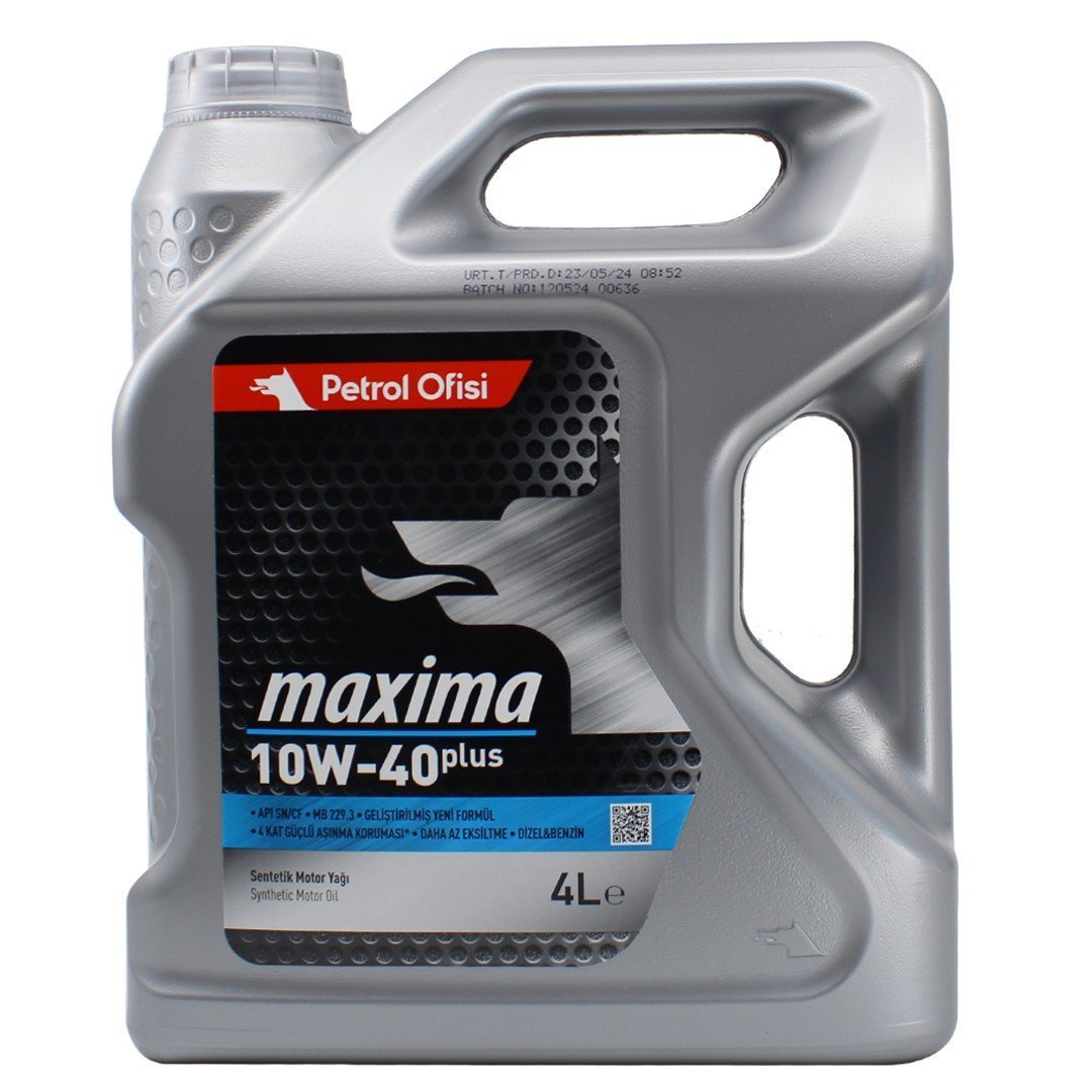 petrol-ofisi-maxima-10w40-plus-4lt.jpg Petrol Ofisi Maxima Plus 10W40 4 Lt Sentetik Motor Yağı - Görsel 1