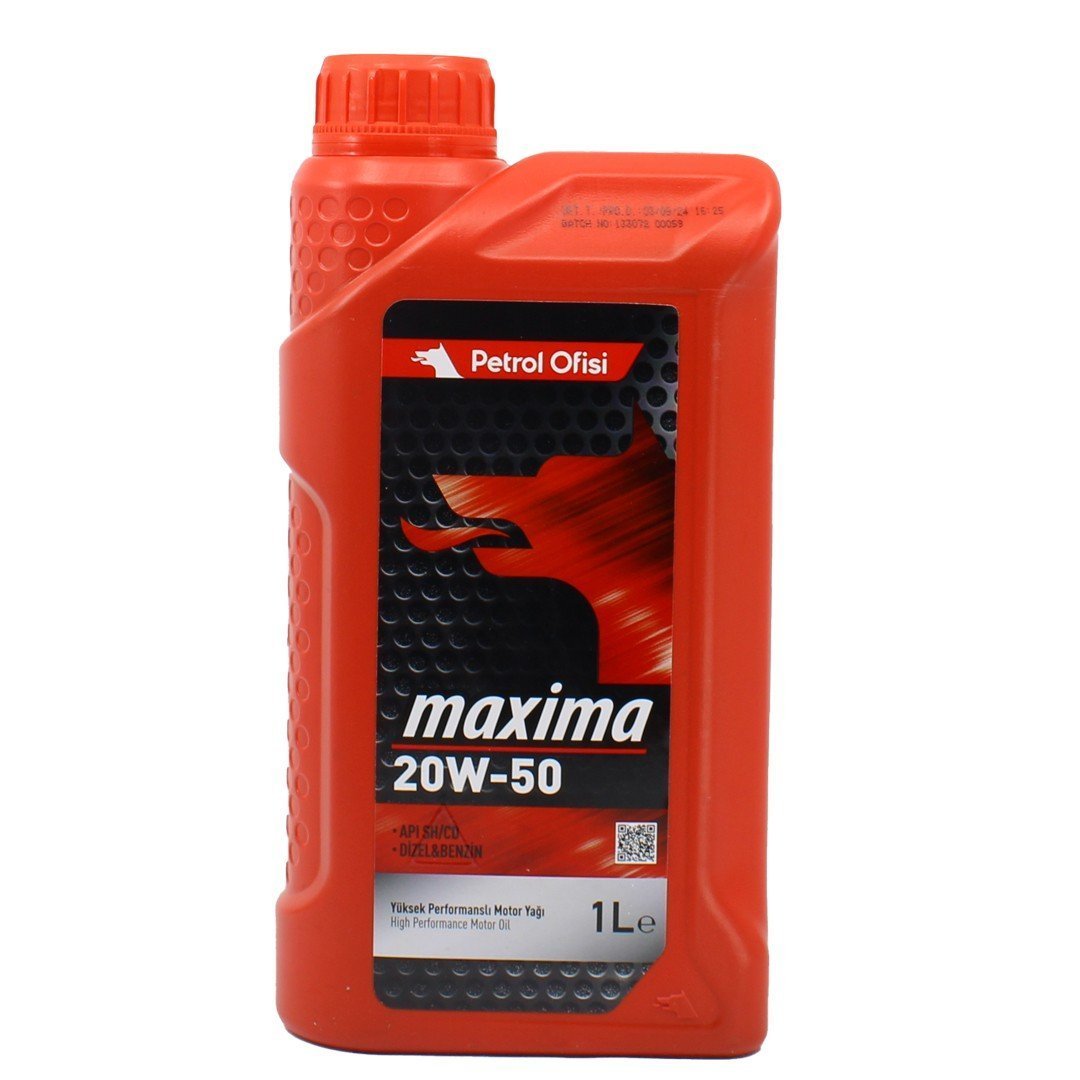 petrol-ofisi-maxima-20w50-1lt.jpg Petrol Ofisi Maxima 20W50 1 Lt Mineral Motor Yağı - Görsel 1
