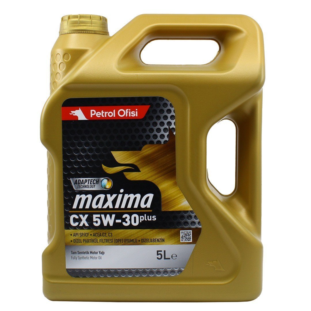 petrol-ofisi-maxima-cx-5w30-plus-5lt.jpg Petrol Ofisi Maxima CX 5W30 5 Lt Tam Sentetik Partiküllü Motor Yağı - Görsel 1