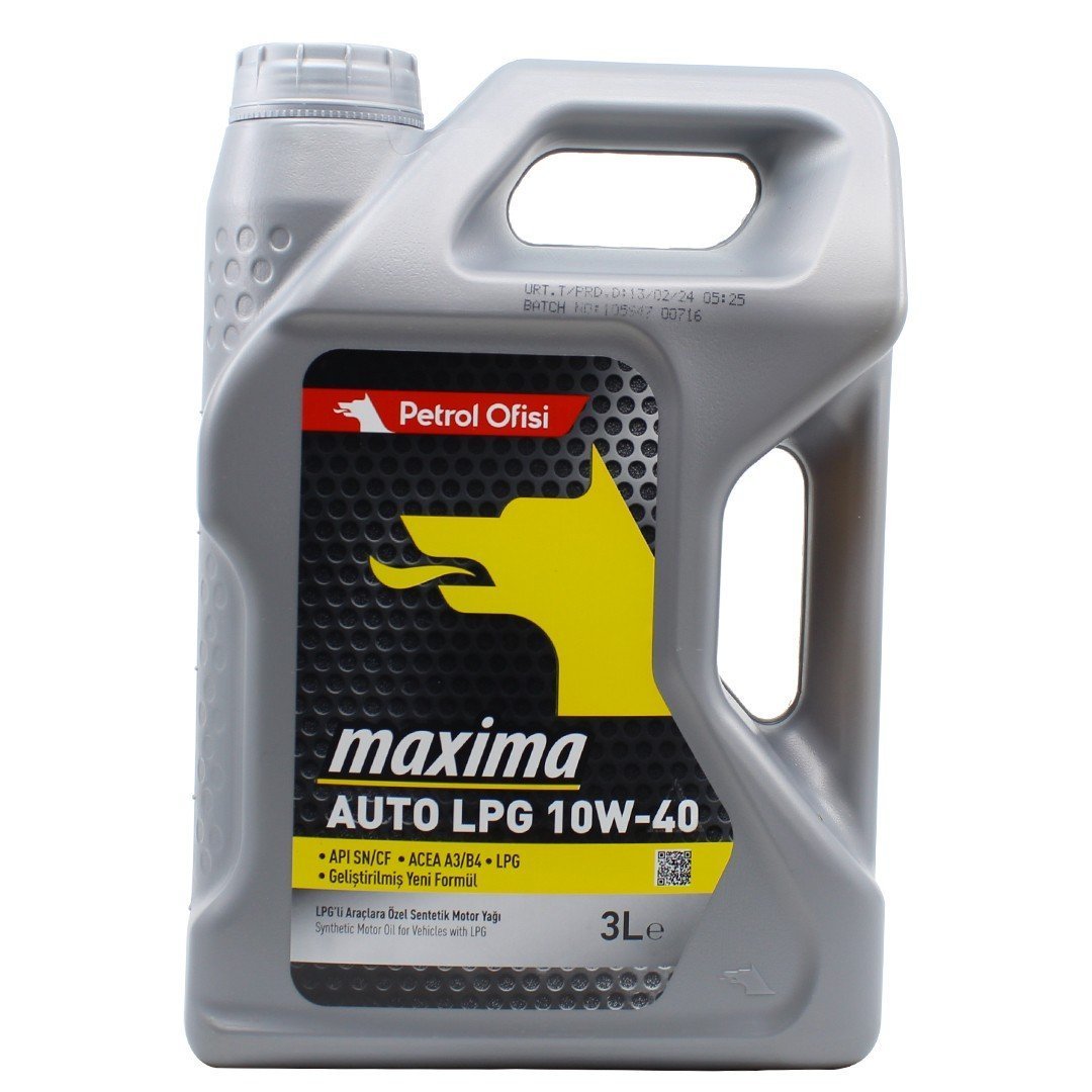 petrol-ofisi-maxima-lpg-10w40-3lt.jpg Petrol Ofisi Maxima Auto LPG 10W40 3 Lt Motor Yağı - Görsel 1