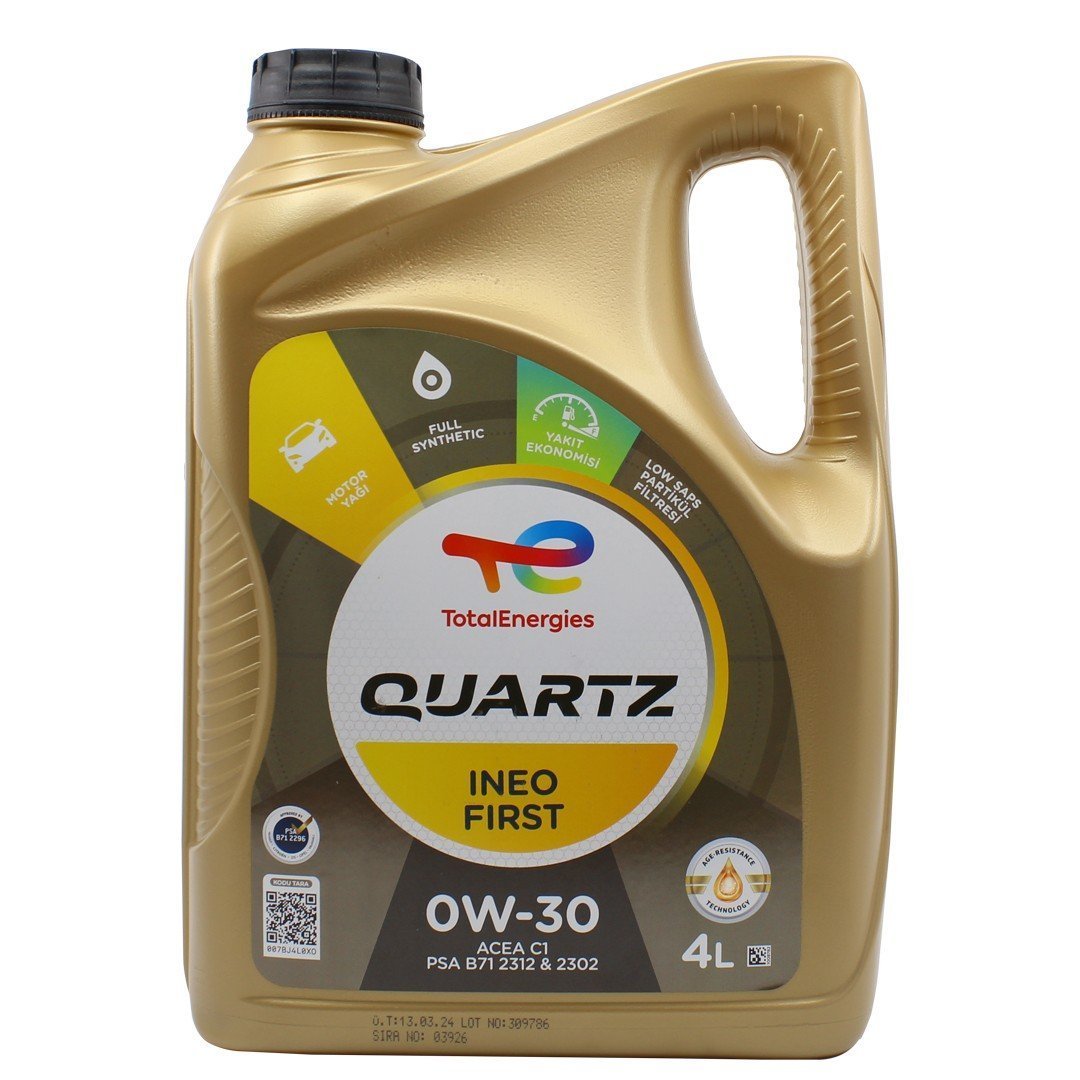 total-quartz-0w30-4lt.jpg Total Quartz Ineo First 0W-30 4 Lt Partiküllü Motor Yağı - Görsel 1
