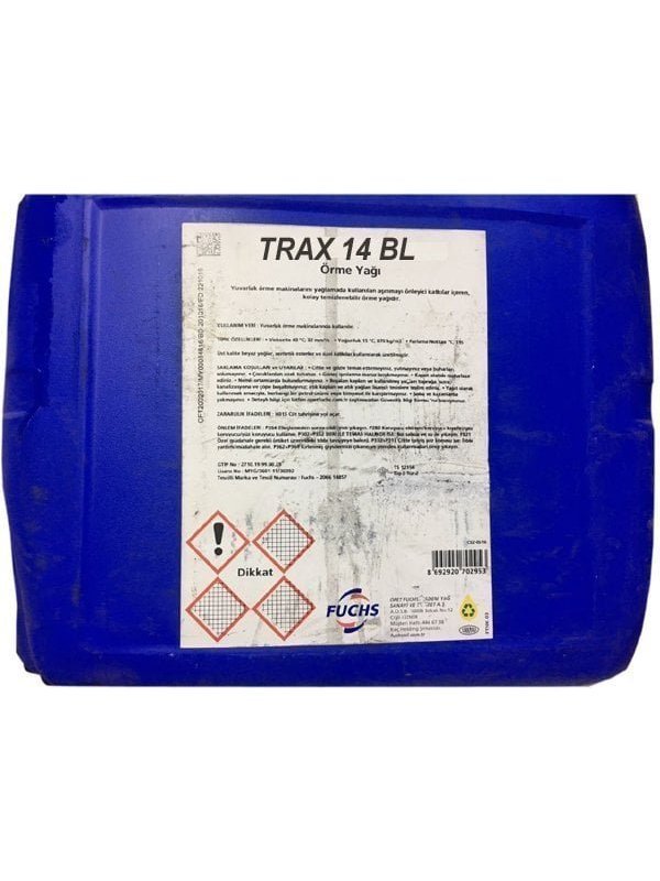 trax-14-bl-600x800-1.jpg Fuchs Trax 14 BL - 60 Litre Çorap Örme Makinesi Yağı - Görsel 1