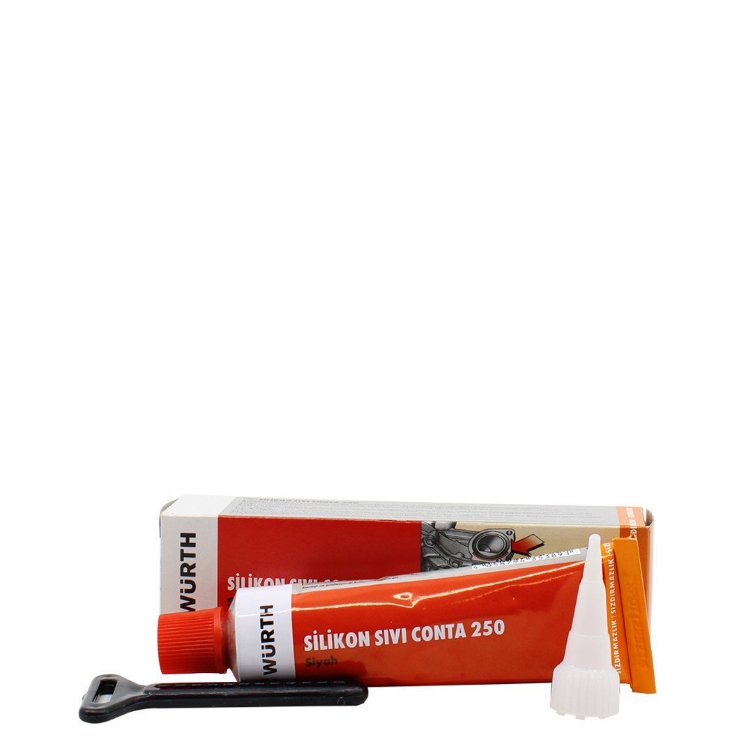 wurth-silikon-sivi-conta-250.jpg Würth Silikon Sıvı Conta Siyah 250C 70 Ml - Görsel 1