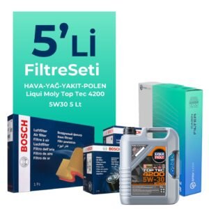 Bosch BMW 1.16D Filtre Bakım Seti Liqui Moly Motor Yağlı (2011-2015) 5 Li