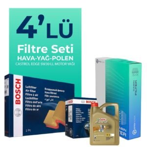 Bosch BMW 2.18i Gran Coupe Filtre Bakım Seti Castrol Motor Yağlı (2020-2023) 4 Lü