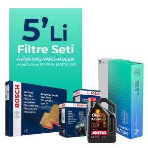 Bosch BMW 5.30 Dizel xDrive Filtre Bakım Seti Motul Motor Yağlı (2011-2012) 5 Li
