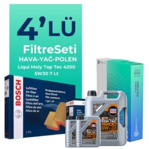BOSCH Fiat Ducato 2.3 Dizel Filtre Bakım Seti Liqui Moly Motor Yağlı (2006-2014) 4 Lü