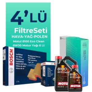 BOSCH Fiat Ducato 2.3 Dizel Filtre Bakım Seti Motul Motor Yağlı (2019-2023) 4 Lü