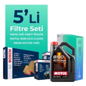 Bosch Fiat Egea 1.3 Dizel Filtre Bakım Seti Motul Motor Yağlı (2019-2023) 5 Li