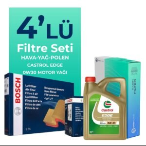 Bosch Fiat Egea 1.6 Dizel Filtre Bakım Seti Castrol Motor Yağlı (2015-2023) 4 Lü