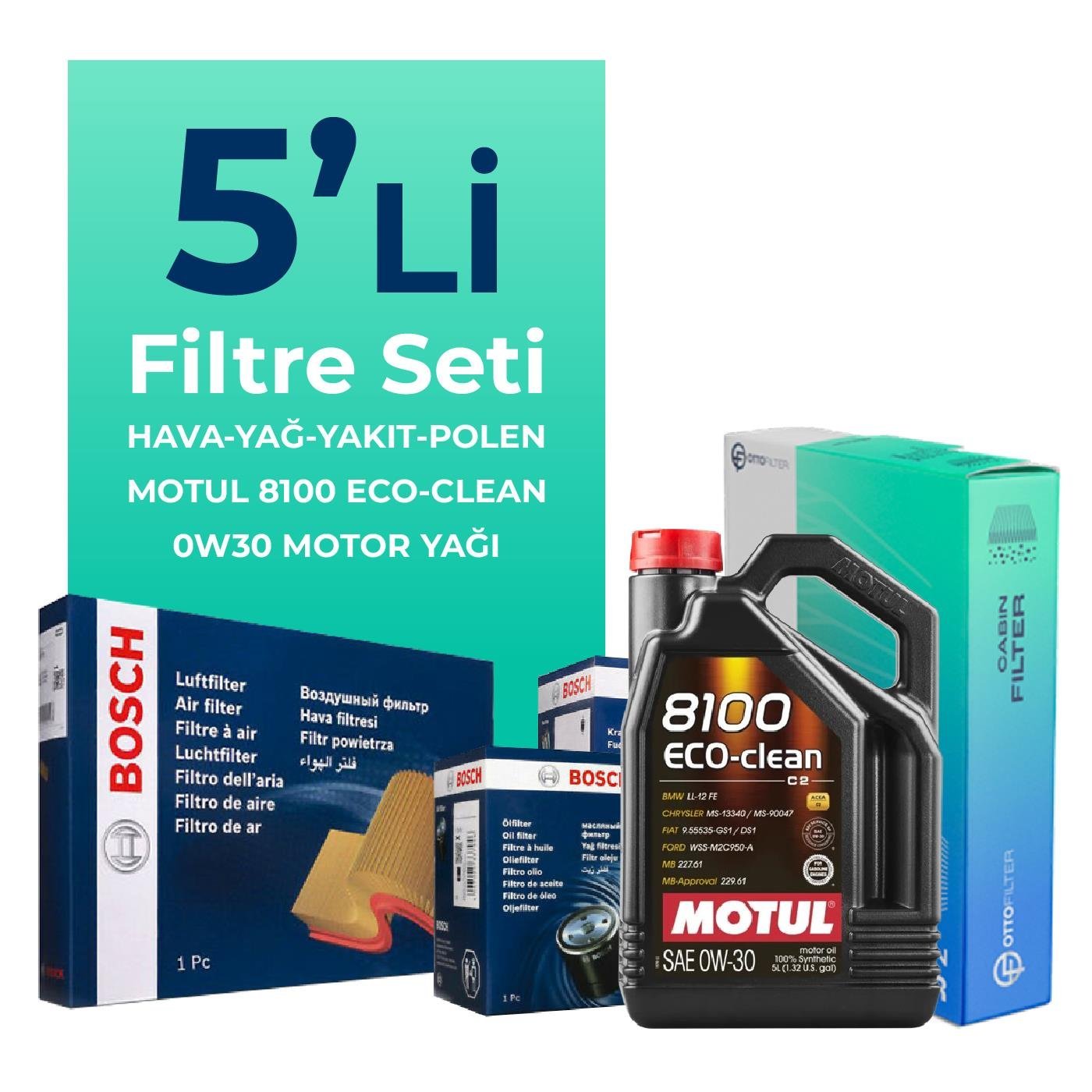 bosch-fiat-egea-1-6-dizel-filtre-bakim-seti-motul-motor-yagli-2015-2023-5-li-104448 Bosch Fiat Egea 1.6 Dizel Filtre Bakım Seti Motul Motor Yağlı (2015-2023) 5 Li - Görsel 1